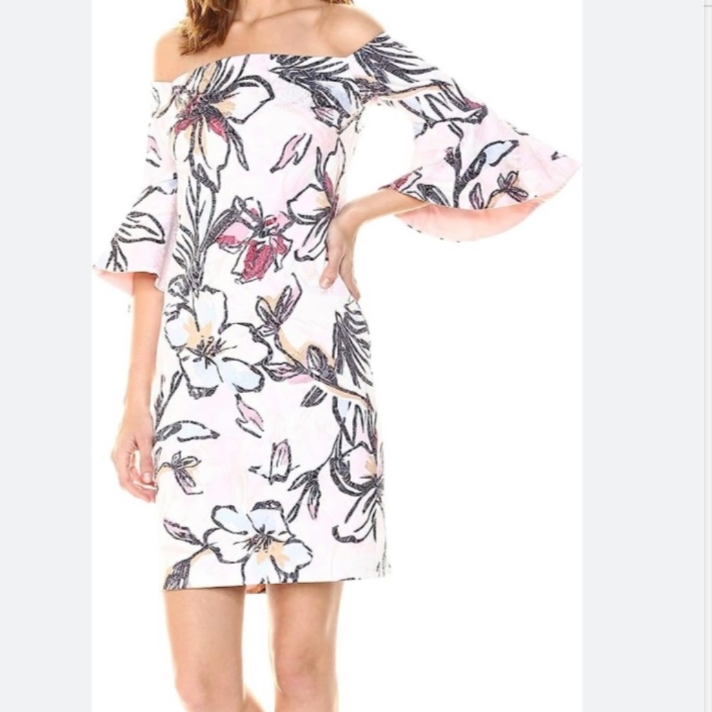 Laundry by Shelli Segal Off Shoulder Dress - Size 2